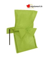 10 housses de chaises - vert - pour mariage, anniversaire,...