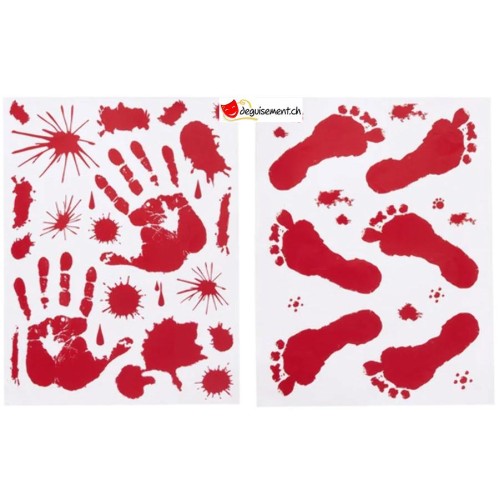 Blood Splat Sticker footprint-and-blood-splatter-stickers