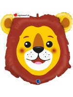 Ballon alu tête de lion