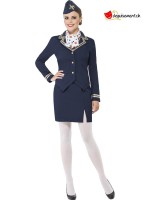 Blue dress stewardess disguise