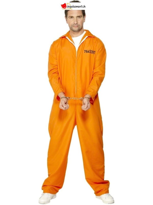 Déguisement Prisonnier orange