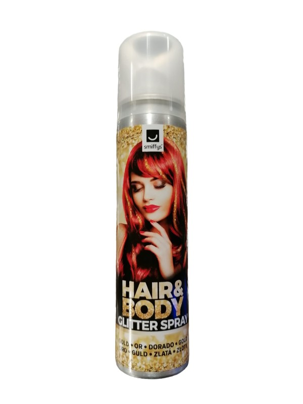 Spray pour cheveux et corps doré 75 ml